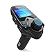 Price comparison product image FM Transmitter, Wireless Bluetooth In-Car MP3 Player FM Transmitter Car Kit, Universal Car Charger with Dual USB Charging Ports, 3.5mm Audio Port, Hands Free Calling, TF/SD Card Slot, USB Drive Port for iPhone 7 / 6S / SE, Samsung Galaxy S6 S7 Edage, iPad, HTC, Etc.
