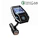 Produktbild Bluetooth FM Transmitter, Wireless Handsfree-Car Kit FM Transmitter Audio Adapter mit qc3.0 Schnelles Aufladen KFZ-Ladegerät und 2,4 A Dual USB Ladegerät, Aux in, USB Disk, TF Karte