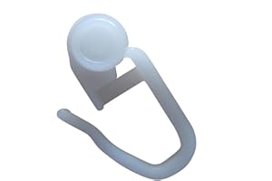 ‎REWAGI rewagi – Hochwertige Rollen, Faltenhaken, Gardinenröllchen, Innenlaufrollen - Weiss 8mm – 100, 200, 300, 400, 500, 1000 Stück (100 Stück)