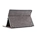 Produktbild iPad 2/3/4 Schutzhülle, elecfan® Vintage Retro Business-Stil Folio Slim Fit Kunstleder Schutzhülle Case Smart cover mit Standfunktion / Kartenfächer / Auto Schlaf Aufwachen Funktion PU Tasche Ledertasche Leichtgewicht Anti Kratzer Schutzhülle für iPad 2 iPad 3 iPad 4 (iPad 2 iPad 3 iPad 4, Grau)