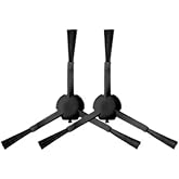 Mija Robot S&uuml;p&uuml;rge Siyah Yan Fır&ccedil;a Vacuum 1C, Mop 2 Pro+, Mop 2, S10, X10, X20, Dreame F9 D9,Z10 Pro, L10 Pro İle Uyumlu 2 Ad