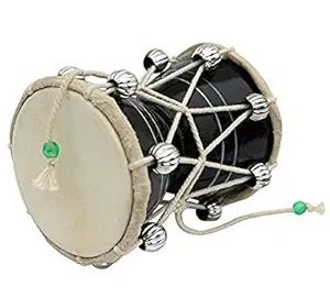 Apex musicals Damru Damroo Percussion Indian Music Instrument Damaru Folk Bhajan Kirtan Pooja