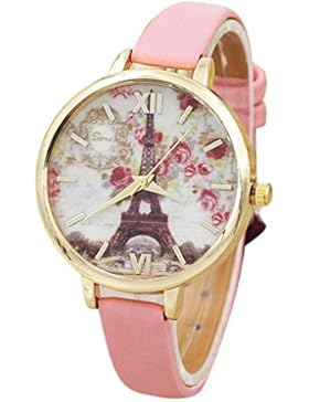uhr damen Kolylong® 2017 Vintage Mode Frauen Lederband Analog Quartz Uhrwerk Armbanduhr für Frauen Mädchen Geschenk...