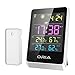 Produktbild ORIA Funk Wetterstation, Wetterstation Innen und Außen Farbdisplay, Wetterstation Funk mit Außensensor, Wettervorhersage,Thermo-Hygrometer mit Snooze Funktion, Alarm, Max/Min Aufzeichnungen