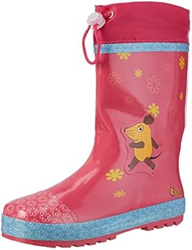 Playshoes Regenstiefel die Maus Blümchen, die Sendung mit der Maus Mädchen Gummistiefel