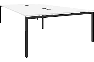 ‎WEBER BÜROLEBEN GMBH Weber Büroleben GmbH NOVA Konferenztisch 320x164cm Weiß mit ELEKTRIFIZIERUNG Besprechungstisch Tisch, Gestellfarbe:Anthrazit