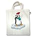 Produktbild Weihnachten & Silvester - Dab Pinguin Weihnachten - Unisize - Natural - XT500 - Jutebeutel kurzer Henkel