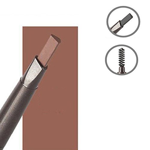 Brauenstifte Automatisch Wasserdicht Gedrehte Make Up Stift Eyeline Augenbrauenstift + Pinsel (Schwarzer Kaffee 5#) - 2