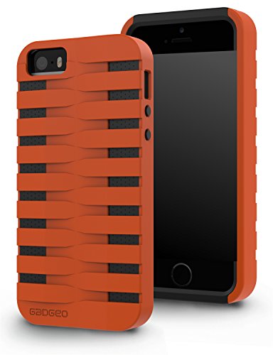 GADGEO iPhone 5   5s Carcasa Funda Defender Fuerte Resistente a Impactos Case Cover     Funda R  gida Protectora de Dos Piezas     La Mejor Funda para iPhone 5   5s H  brida Armadura Resistente Incluye una Pel  cula Protectora de Pantalla
