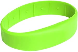 GELIKOM 3 Stück RFID Armband SILA09 MIFARE® Classic 1K (Neongrün, 50)