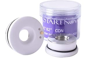 Startnow Laser Ceramica 28mm 32mm KT B2 CON per Precitec WXS HANS Raytools fibra laser tagliatrice testa ugello parti (5 pezzi, A-28mm (Precitec))