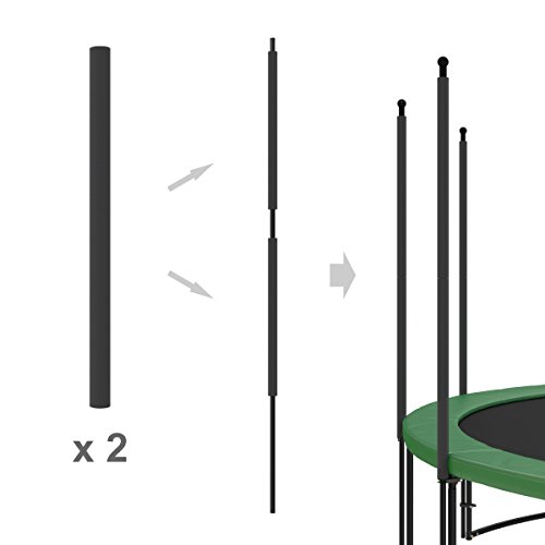 Ampel 24 Ersatz Schaumpolster für Trampolin Netzpfosten | Schaumstoffrollen in grau, blau oder grün | Stangenschutz einzeln oder im Set - 4