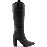 Lydee Mujer Classic Equestrian botas Cremallera Tacon Ancho : Amazon.es:  Zapatos y complementos