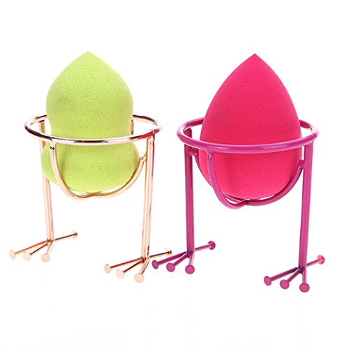 Powder Puffs Tray, Tonwalk Makeup Beauty Stencil Egg Powder Puff Sponge Display Stand Drying Holder Rack (without Makeup Sponge)