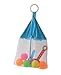 Mesh Net Laundry Stroller Bag Bath Toy Organizer Storage Beach Tote, Light Blue