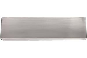 Infinity Decor 11” or 12” Victorian Letter Plate Tidy Inner Flap - Solid Brass Letterbox Internal Door Cover Plate (Satin Chrome, 11")