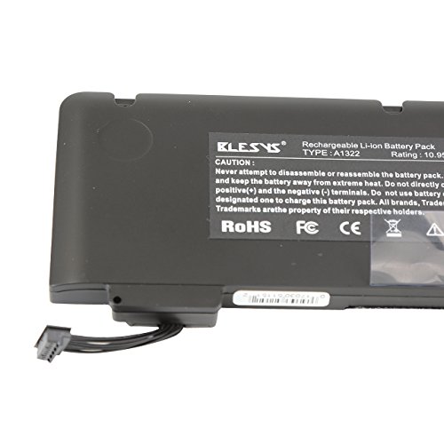 BLESYS – 10.95V 63.5Wh A1322, Apple MacBook Pro 13 Zoll Unibody A1278 2009 2010 2011 Ersatz-Laptop-Akku passen APPLE MacBook Pro 13 „MB990LL/A, MB991LL/A Laptop - 6