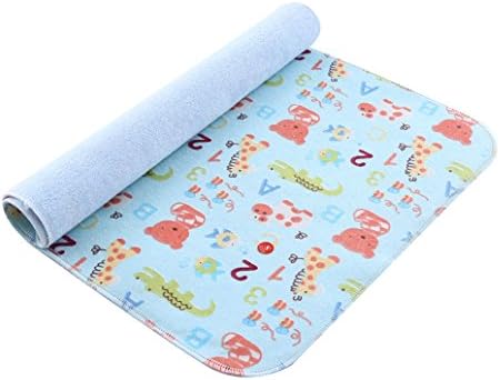 Babylaza Baby Toddler Waterproof Washable Diaper Changing Mat Pad - 3 Layers Waterproof (40"x27.5" Zoo)
