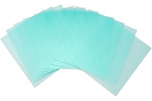 FAFEICY 10Pcs Welding Helmet Lens Transparent Protective Plate Spare Replacement Lens 138x122mm for Welding The Outer or Inner Protective Sheet of The Cover