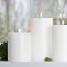 Produktbild SiN! Teelichthalter in Kerzenform | Trend White | 8cm  - Höhe 9cm | Dauerkerze mit Teelicht | Teelichtkerze