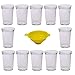 Produktbild Viva Haushaltswaren - 12 x kleines Becherglas / Marmeladenglas 150 ml mit weißem Deckel, Vorratsdosen Set als Einmachgläser, Gewürzgläser, für Kuchen im Glas etc. verwendbar (inkl. Trichter)