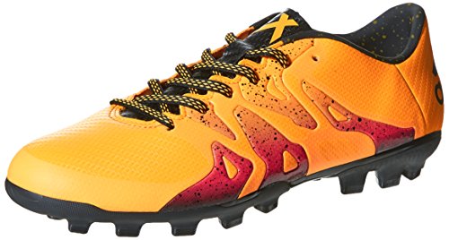 Adidas X 15.3 AG, Scarpe da Calcetto Uomo, Arancione (Solar Gold/Core Black/Shock Pink), 45 1/3 EU