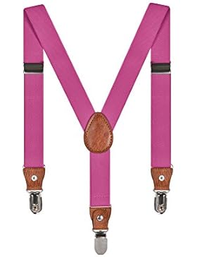 Baby Kinder Hosenträger Einfarbig Gürtel Elastisch Leder 3 Clips Jungen Mädchen Hosen Röcke Tutu Shorts Bequem...