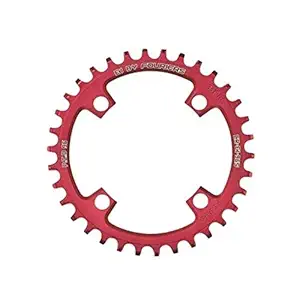 WorldCare 48T red : FOURIERS Chainring Chain guard CR-E1-96S Narrow Wide tooth chain Compatible with 10 speed 96 pcd 40-48T