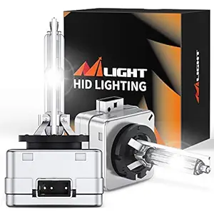 Nilight D3S HID Headlight Bulbs, Super Bright D3S HID Bulb 6000K Diamond White High Low Beam HID Xenon Bulbs Replacement, Pack of 2