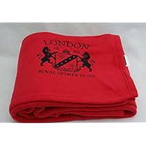 Kirkton House Red London Royal Sports Team Embroidered Single Bed Fleecy  Polar Blanket Sofa Throw 150 x 200cm : Amazon.co.uk: Home u0026 Kitchen