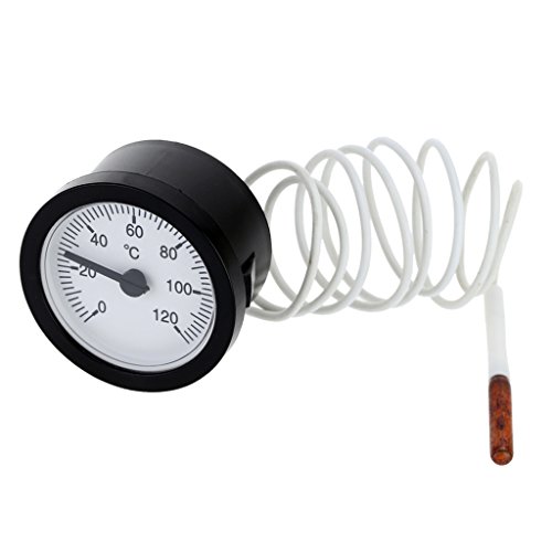Thermometer Kapillar-Temperaturanzeige 0-120c Wasser & Öl 1,5 Meter Sensor - 7