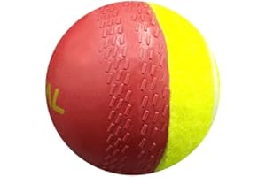 Total Red & Green Rubber Swing Cricket Ball- for All Age Groups Durable & Perfect for Swing Practice Indoor & Outdoor Practice Waterproof & High-Visibility Regular Cricket Play Ball