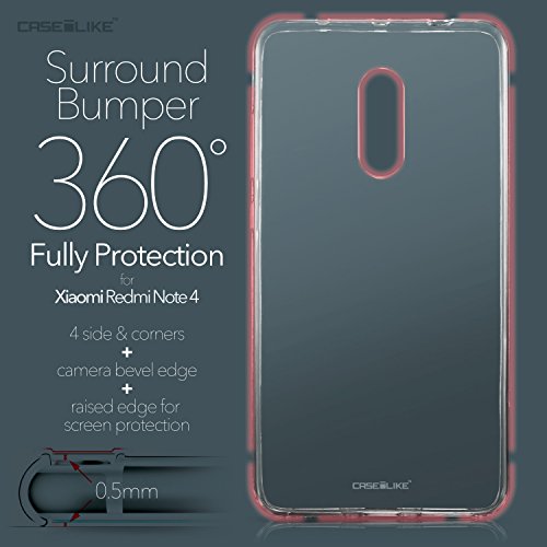 CASEiLIKE Redmi Note 4 Funda  Carcasa Gel Transparente TPU Gel Silicona Funda Cubierta Protectora para Redmi Note 4