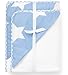 Twin Pack Hooded Towels White with Blue Stars Hood