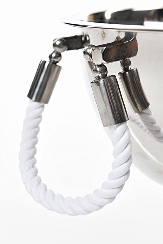 Sektkühler 32,5 cm Weiß 2 A190 Taue Weinkühler Flaschenkühler - 2