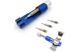 LIMIAR Watch Link Removal Adjustment Tool with 3 Extra Pins,Watch Link Removal Kit Aluminum Alloy Spring Bar Remover Portable Watch Link Remover for Watch Tool Kit,Watch Strap Pins