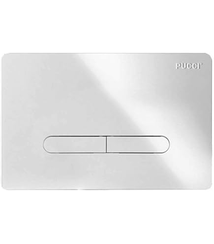 Kit De Rénovation De Plaque De Commande Pucci Eco 80179580 - Blanc, 28 X 18 Cm, Pour WC Encastrables