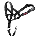 PRÁCTICO Y SEGURO: el bucle de seguridad se adhiere al anillo en D del collar del perro, lo que permite el control incluso si se desprende el capilar. El HALTI headcollar está diseñado para permitir a su perro jadear y bostezar