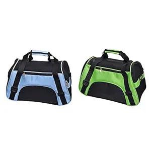 Droppedo Imported Pet Dog Cat Carrier Rabbit Mesh Backpack Bag for Pet Within 5kg Green S (64035861DI)