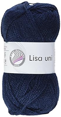 Grundl 760-19 Lisa Pelote de laine à tricoter Bleu marine 50 g