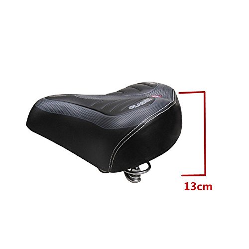 Kglobal Große Fahrrad-Sattel Big Bum Gel Soft Bike Sitz Cruiser mit Extra-Komfort-Auflage - 6