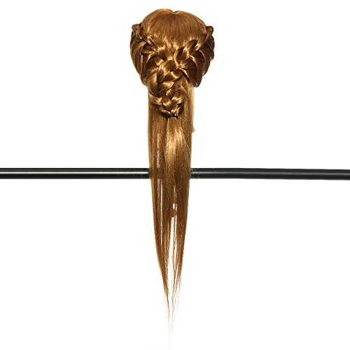 übungskopf friseur LuckyFine 24“ synthetische haare / frisierkopf / frisierkopf mit langen haaren / friseur übungsköpfe / frisierkopf übungskopf /mit langen haaren Übungskopf Friseurkopf Ausbildung Kopf mit Halter - 4