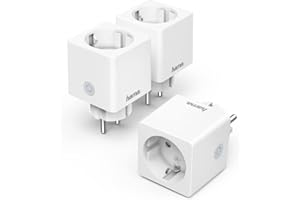 Hama WLAN Steckdose Advanced 3er Pack, Mini Plug, (smarte Steckdose ohne Hub, WiFi Steckdose für Sprach- u. App-Steuerung, für z.B. Heimkino, Stehlampe, Ventilator, 3680W, 16A) weiß