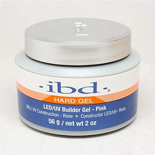 IBD - Gel de construction à LED/UV rigide - Coloris : rose - 56 g