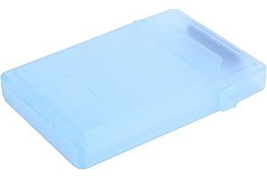 GARSENT Pudełko do przechowywania dysków twardych, 2,5 cala pudełko do przechowywania dysku twardego, odporne na zużycie, antypoślizgowe, trwałe HDD/SSD, pyłoszczelne i antystatyczne etui ochronne (BLUE)