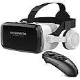 VR Headset 3D Virtual Reality Glasses Viewer Box VR Goggles Kit for iPhone 15 14 13 12 Pro Max Plus Samsung Galaxy S24 S23 S22 S21 Edge etc IOS Android Smartphone for Adult & Kids