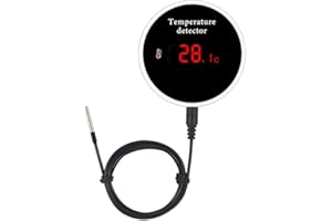 aixi-SHS Capteur de température Wi-FI Déclencheur d'alarme Affichage à l'écran numérique Exportation de données Alarme Haute/Basse Température Sonde Amovible Étanche - Smart Life APP Control