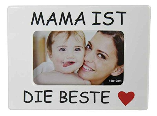 Fotorahmen Bilderrahmen Mama ist die Beste zum Danke sagen Geschenk zum Muttertag Geburtstag Geschenkidee für jeden Anlass