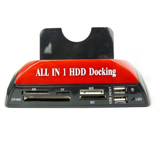 Docooler® Twin IDE/SATA Hard Drive Disk HDD Cloning Docking Station with USB HUB Support 2.5/3.5 inch Hard Disk