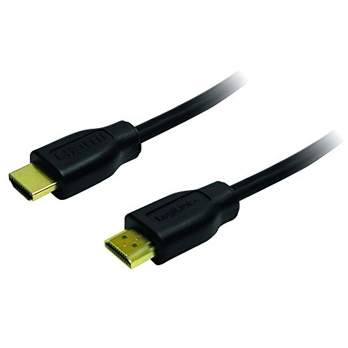 LogiLink CH0076 HDMI High Speed mit Ethernet (V1.4) Kabel, 2x 19-pin male (Gold), schwarz, 0,2M, polyTasche